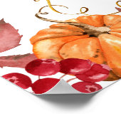 Poster Orange automne petit citrouille Old Wives Contes (Coin)