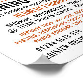 Poster Orange Basketball, Basket-Ball (Coin)