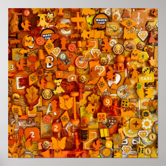 Poster : Orange Board Composants du jeu