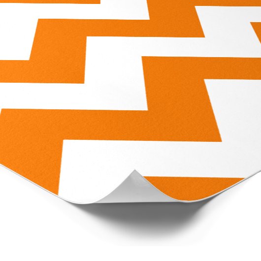 Poster Orange Bold Chevron (Coin)