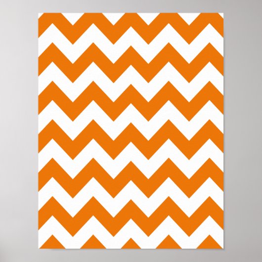 Poster Orange Bold Chevron (Devant)