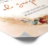 Poster Orange brûlé terre cuite et arche verte oh snap (Coin)