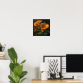 Poster Orange Calla Lilies Lily Flower Art Imprimer Poste (Bureau à domicile)