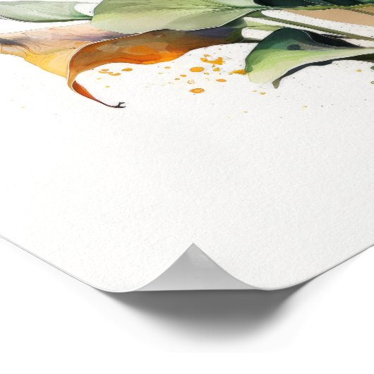 Poster Orange Calla Lilies Lily Flower Art Imprimer Poste (Coin)