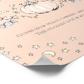 Poster Orange Citrouille Combien de Candies Baby shower J (Coin)