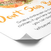 Poster Orange Citrus Little Cutie Ne pas dire bébé (Coin)