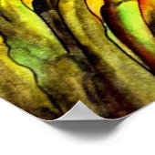 Poster Orange Clown Poisson aquarelle peinture d'art orig (Coin)