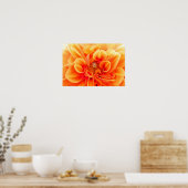 Poster Orange Dahlia et Ladybug (Cuisine)