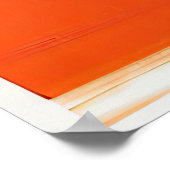 Poster Orange de mémoire photographique (Coin)