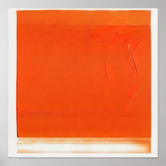 Poster Orange de mémoire photographique