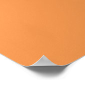 Poster Orange délavé (couleur unie) (Coin)