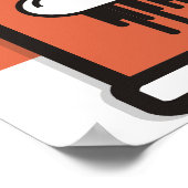 Poster Orange du monde de goutte (Coin)