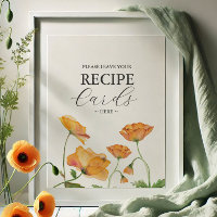 Orange Flower Poppy Laisser Votre Carte De Recette