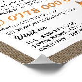 Poster Orange Fox, Vétérinaire, Service vétérinaire (Coin)