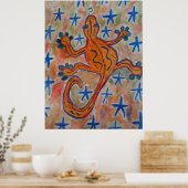 Poster Orange Gecko (Cuisine)