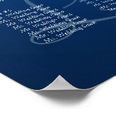 Poster Orange Gerbera Daisy Mariage Seing Chart (Coin)