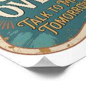Poster Orange gras IVROGNE PARLEZ-MOI DEMAIN (Coin)