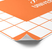 Poster Orange Grid Photo (Coin)