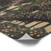 Poster Orange Grosses avec Old Baldy Mt à distance (Coin)