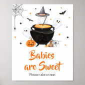 Poster Orange Halloween Baby est en train de brasser Les (Devant)