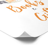 Poster Orange Halloween Ghost Little Livres et Cadeaux (Coin)