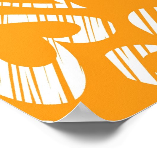 Poster Orange Hearts (Coin)