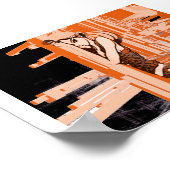 Poster orange industrielle (Coin)