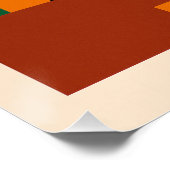 Poster Orange Italienne – Soleil et Architecture (Coin)