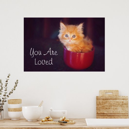 Poster Orange Kitten (Cuisine)