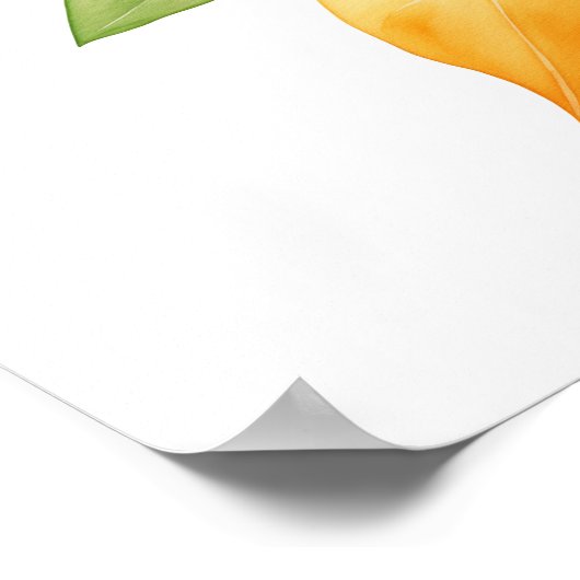 Poster Orange Leaf (Coin)