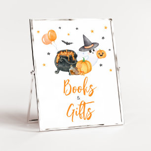 Poster Orange Little Boo Baby showers Livres et Cadeaux