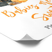 Poster Orange Little Boo Ghost Baby sont doux (Coin)