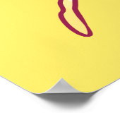 Poster Orange Luna Moth Art - Insecte colorée (Coin)