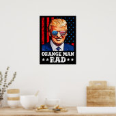 Poster orange man rad, pro trump (Cuisine)