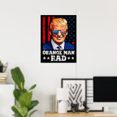 Poster orange man rad, pro trump (Bureau à domicile)