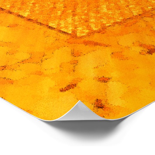 Poster Orange Mandala (Coin)