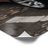 Poster Orange Mini Cooper Classic Car (Coin)