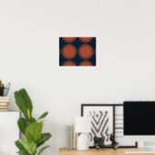 Poster Orange, moderne et géométrique abstraction des fle (Bureau à domicile)