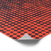 Poster Orange, moderne, point mi-teint urbain design moti (Coin)