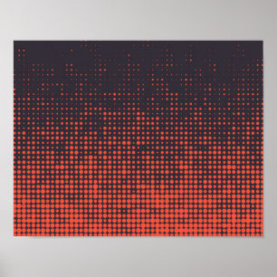 Poster Orange, moderne, point mi-teint urbain design moti