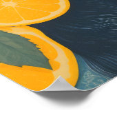 Poster Orange Oasis : Célébration de la vitalité (Coin)