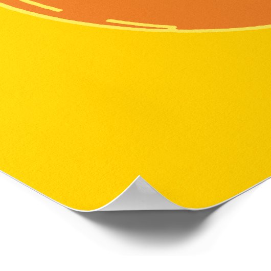 Poster Orange Plastic Tricycle Graphic (Coin)