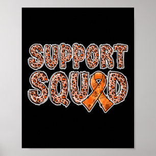 Poster Orange Ribbon Empreinte de léopard Crps 1