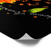 Poster Orange Ribbon Tournesol Butterfly Leukemia (Coin)