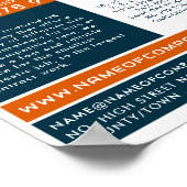 Poster Orange Rubbish Skip Design, Skip/Dumster Company (Coin)