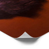 Poster Orange seascape, sunset, Californie (Coin)