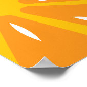 Poster Orange Simple Rose Chaud Moderne Fruit Art Imprime (Coin)