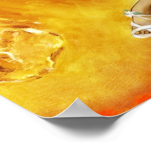 Poster Orange Splash (Coin)