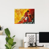 Poster Orange Splash (Bureau à domicile)