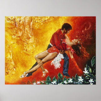 Poster Orange Splash